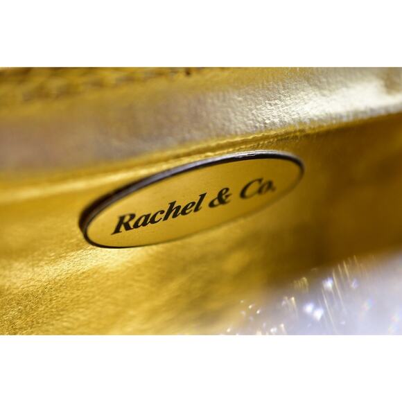 Rachel & Co Vintage Clutch Rhinestone Crystal Gold Tone Glittering Sparkle Bag - Picture 10 of 11